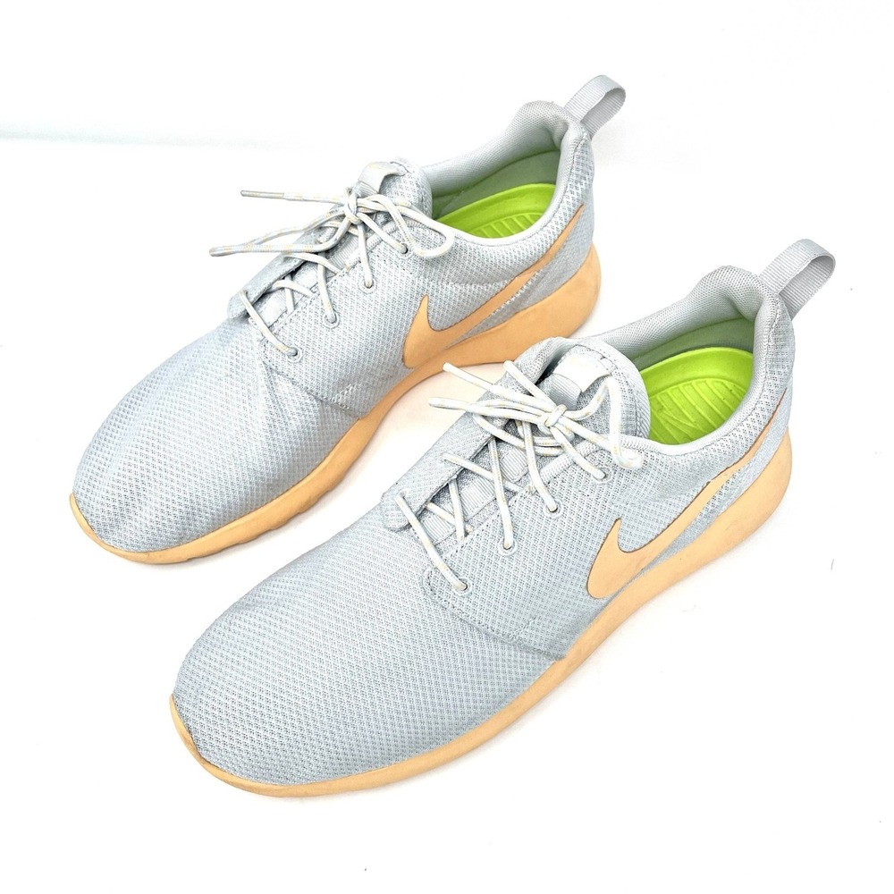 Nike Roshe Run Sporty Sneakers Orange Chalk Lightweight Iconic W 12 M 10.5 2012